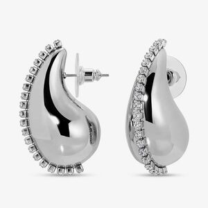 Metallic Bean Cz Earrings by eye candy BNWT